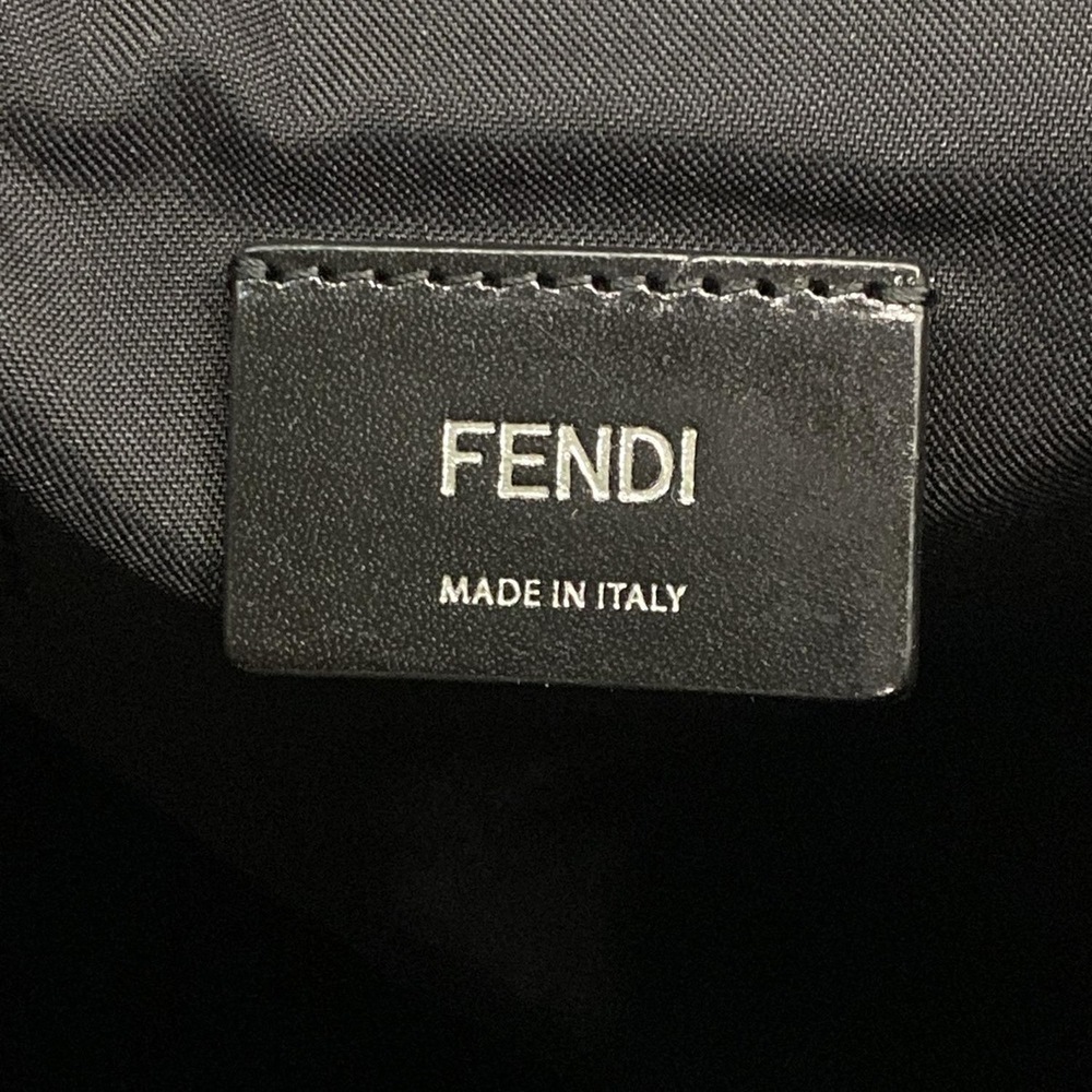 Fendi Bag Bugs Tote Bag 7VA367 Black Yellow Nylon Leather - Picture 9 of 15